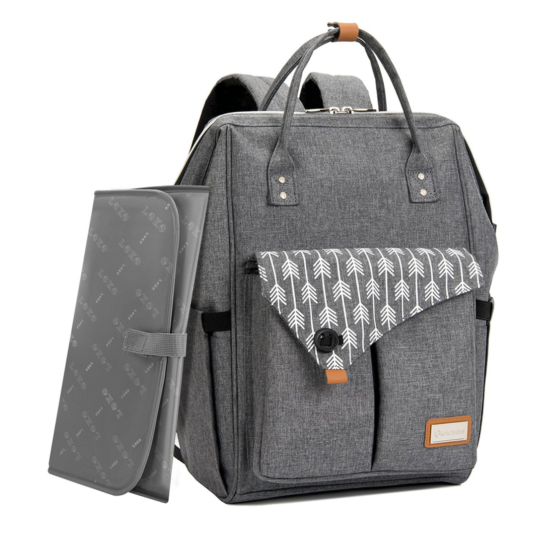 Lekebaby Baby Wickelrucksack Wickeltasche mit Wickelunterlage Multifunktional Grosse Kapazität Babyt