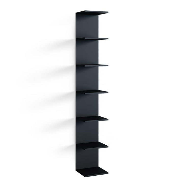 Vicco Wandregal Paolo, Schwarz, 30 x 190 cm Schwarz Einzelregal, Schwarz Einzelregal