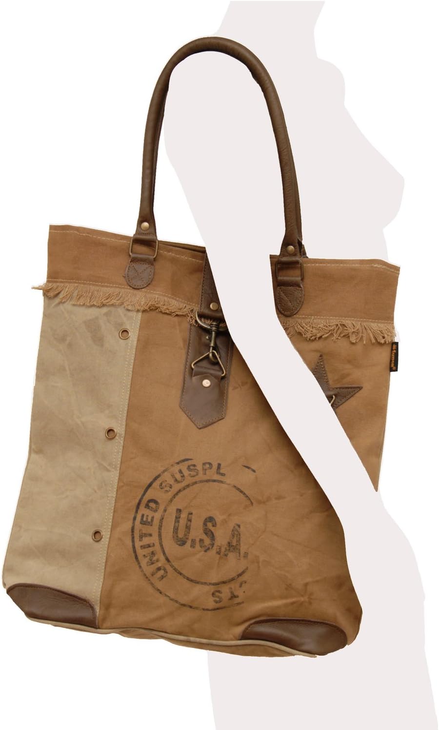 Sunsa Damen Vintage Tasche Umhängetasche Schulter- Messengertasche aus Canvas by ModaStore de