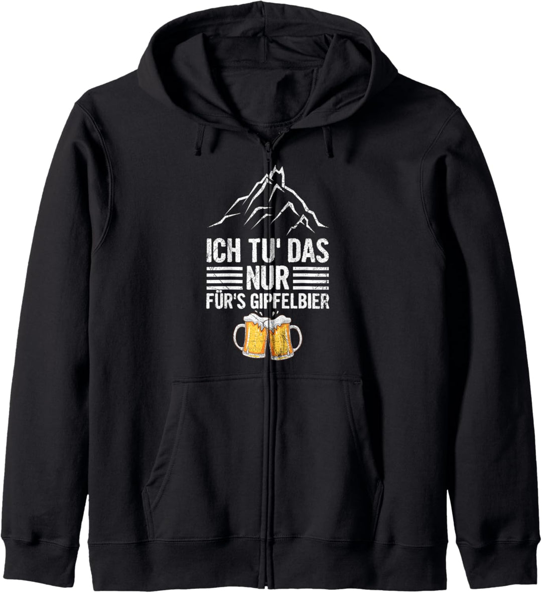 Ich Tu Das Nur Fürs Gipfelbier Bergsteiger Wandern Berg Bier Kapuzenjacke