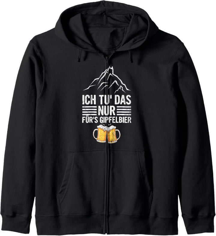Ich Tu Das Nur Fürs Gipfelbier Bergsteiger Wandern Berg Bier Kapuzenjacke