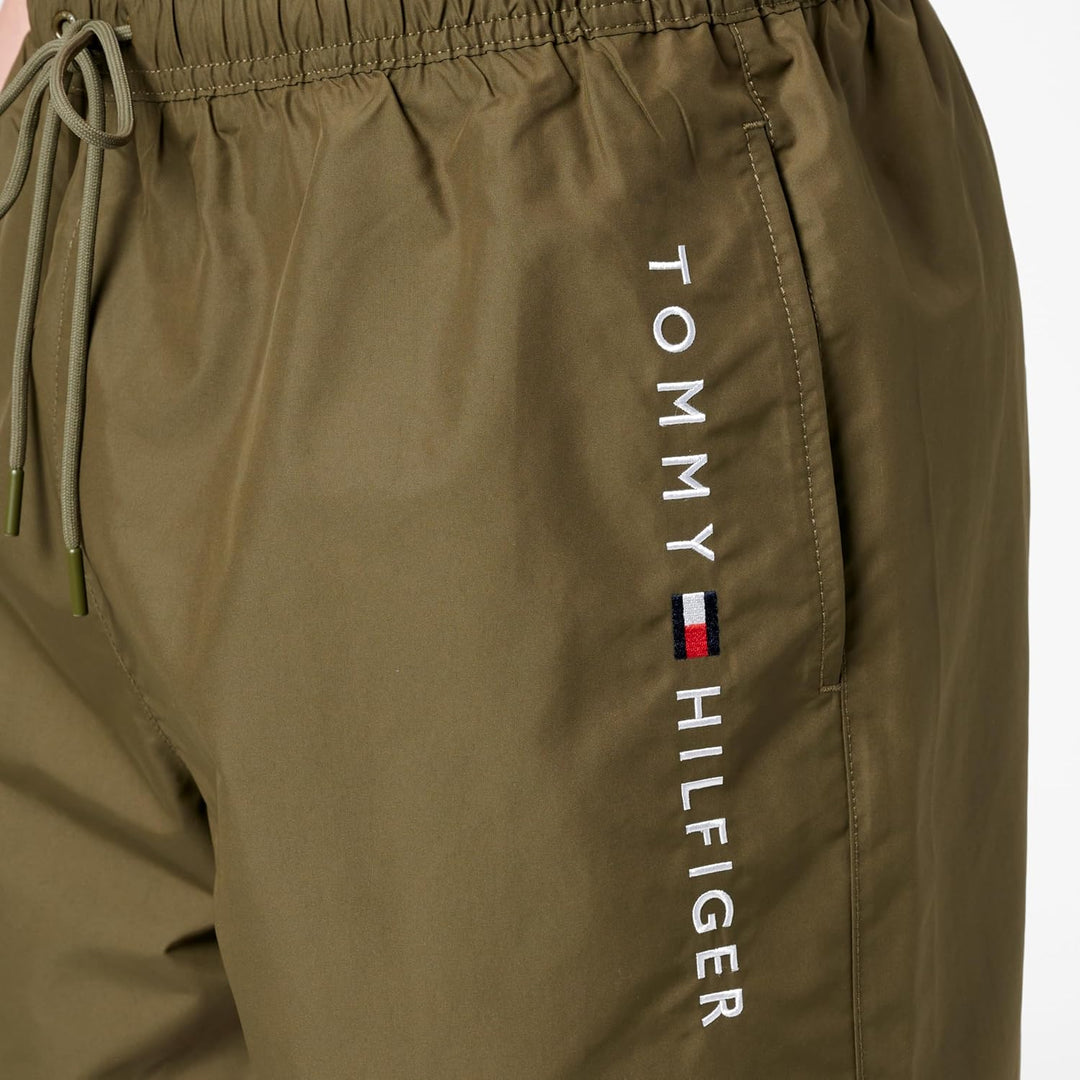 Tommy Hilfiger Bodeshorts Gummibund Tunnelzug Logo dunkelblau XXL Khaki (Army Green), XXL Khaki (Arm