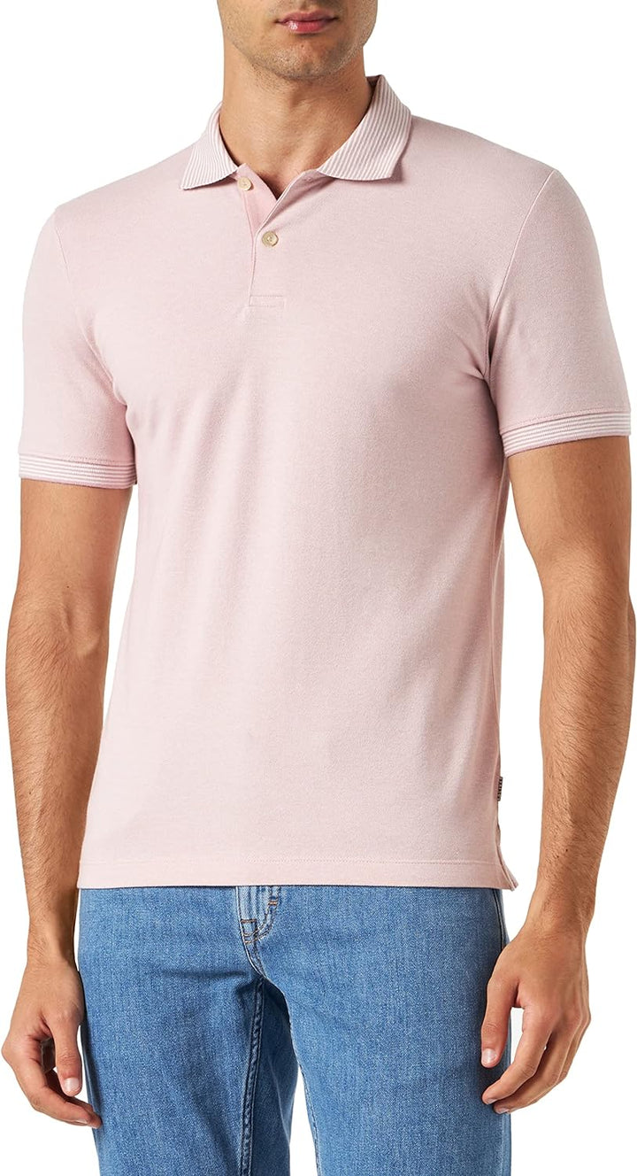 s.Oliver Men's Poloshirt, Kurzarm, PINK, L