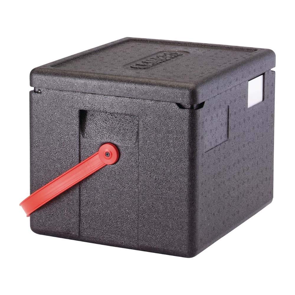 CAMBRO - Thermobehälter mit Öffnung oben mit rotem Riemen 22,3 l - 39 x 33 x 31,6 cm (M.Ext) - 33 x