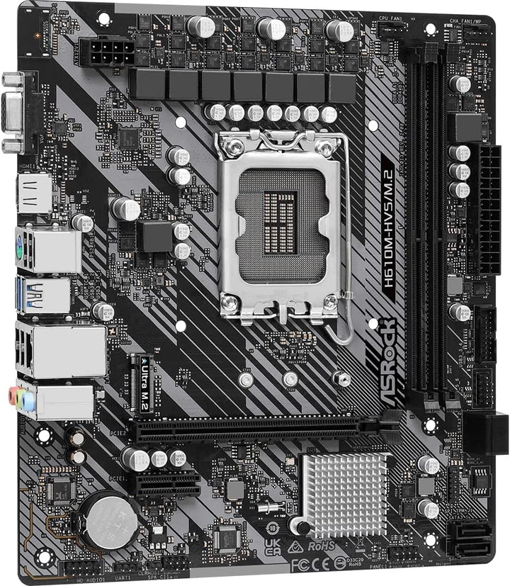 ASRock H610M-HVS/M.2 R2.0 Intel H610 LGA 1700 Micro ATX