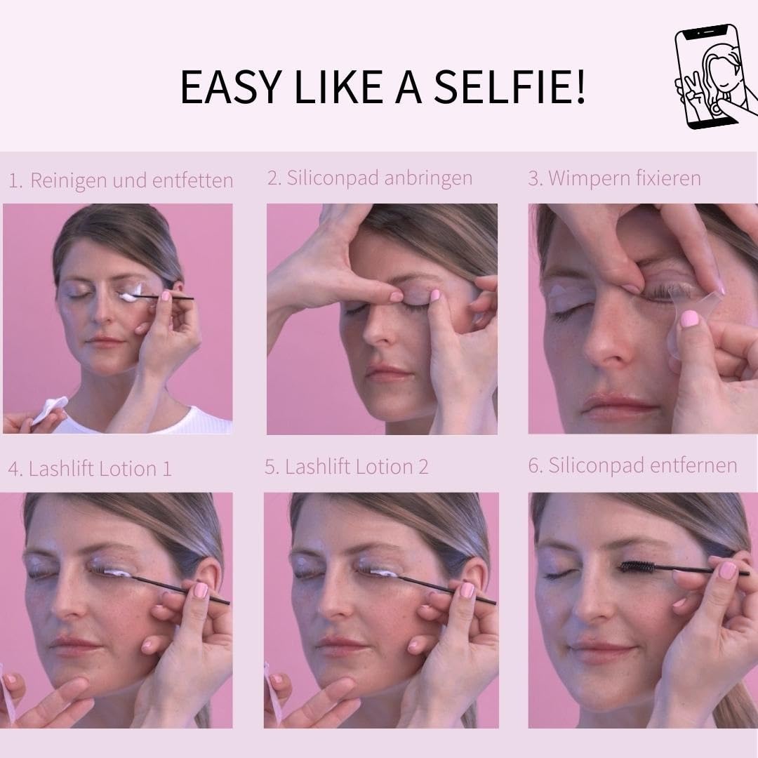 fleeky Augenbrauen & Wimpernlifting Set: Vegan und ohne Tierversuche - Lash & Brow Lifting Kit für n