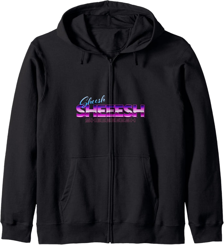 Sheesh Sheeesh Sheeeesh | Retro 80er Vaporwave Outrun Style Kapuzenjacke