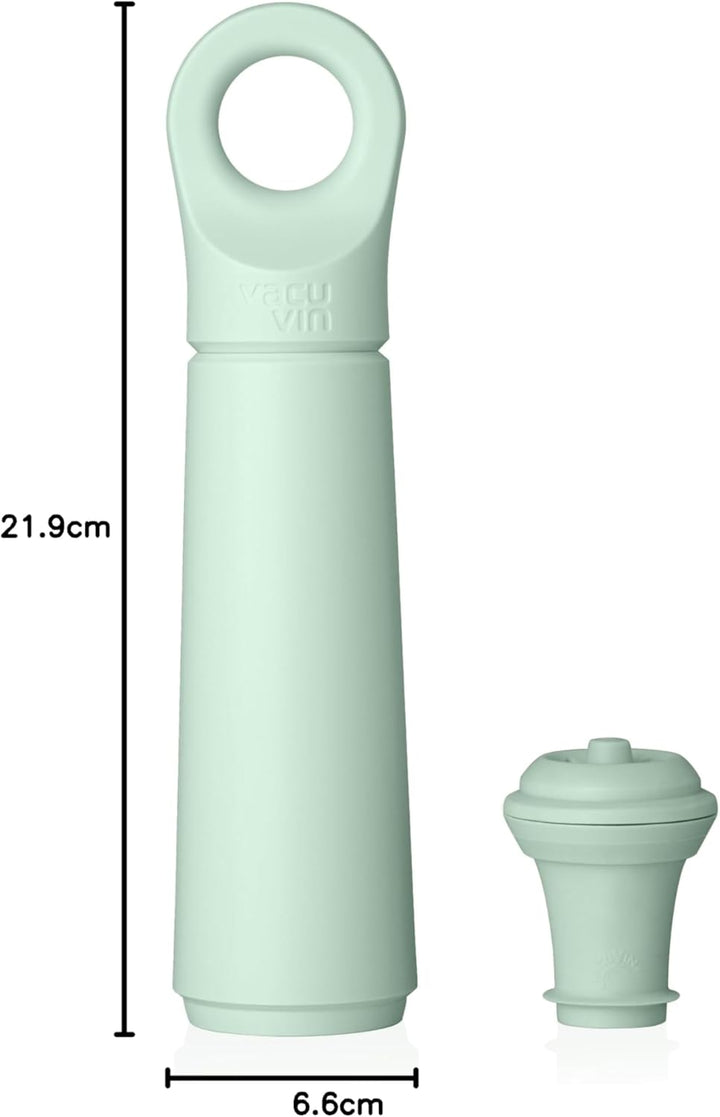 Vacu Vin Weinpumpe Loop - Vakuum Weinflaschenverschluss - 1 Pumpe 1 Stopper aus 98% Recyceltem Mater