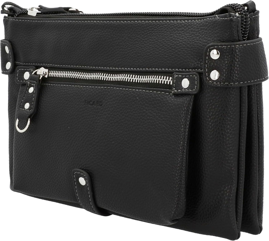 Picard Damen Loire Gepäck- Kuriertasche (1er Pack) 27 x 18 x 7 cm Schwarz, 27 x 18 x 7 cm Schwarz