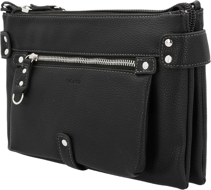 Picard Damen Loire Gepäck- Kuriertasche (1er Pack) 27 x 18 x 7 cm Schwarz, 27 x 18 x 7 cm Schwarz