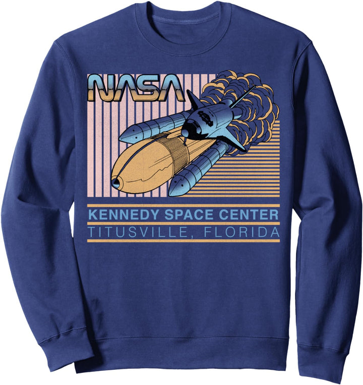NASA Retro Pastel Kennedy Space Center Sweatshirt
