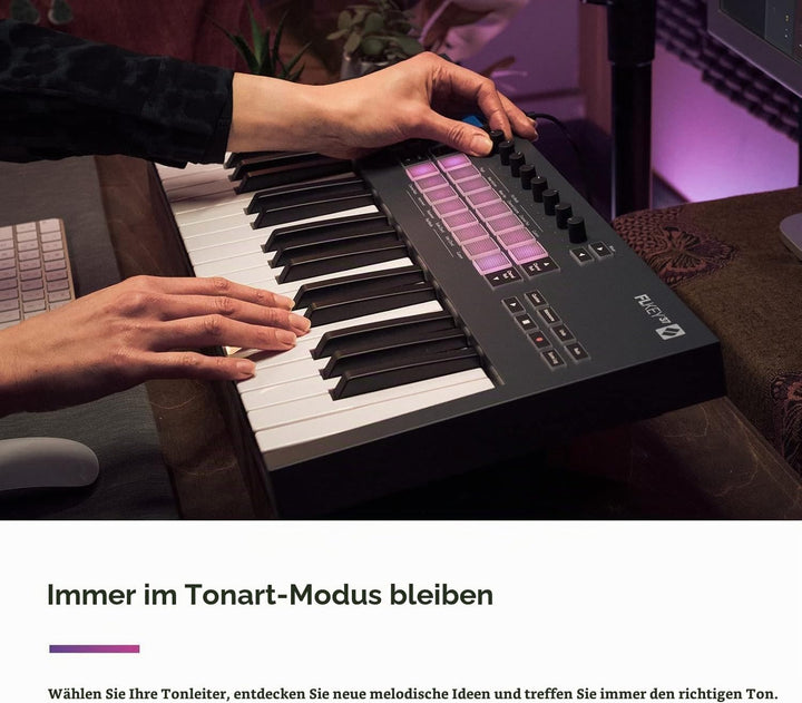Novation FLkey 37 MIDI-Controller-Keyboard – Nahtlose Integration in FL Studio mit Akkord- und Skale