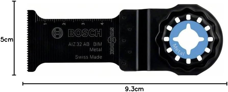 Bosch Professional 1x Bi-Metall Sägeblatt AIZ 32 AB (für ungehärtetes Metall, Breite 32 mm, Zubehör