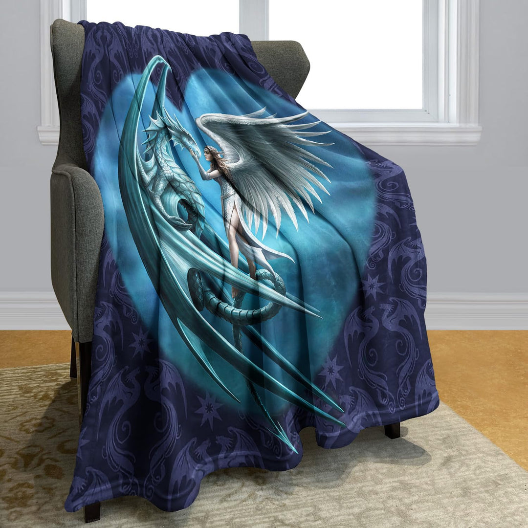 YISUMEI Decke 150x200 cm Kuscheldecken Sanft Flanell Weich Fleecedecke Bettüberwurf Drachen Engel 15