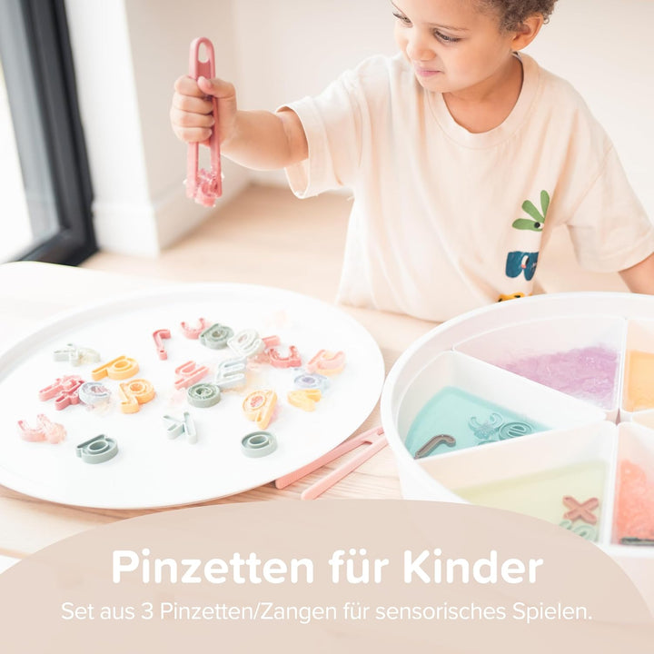 Inspire My Play 3 x Kinderpinzette für feinmotorische Fähigkeiten - Spielzeugzange für Kinder - sens