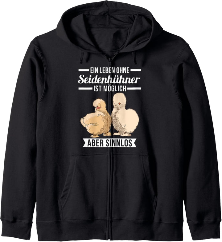 Seidenhuhn Seidenhühner Hühner Kapuzenjacke