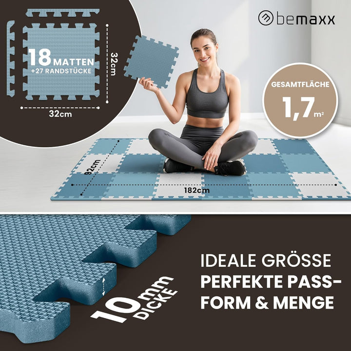 Schutzmatten Bodenschutzmatte Set Sportmatte Gymnastikmatte Puzzlematte: Puzzle Sportgeräte Matte Fi