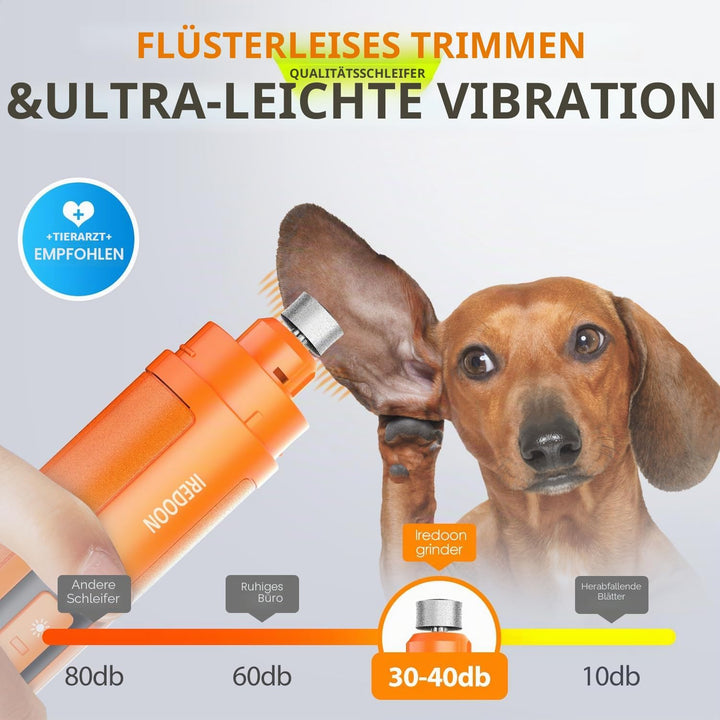 Profi Krallenschleifer für Hunde 3-Gang Mit 4 LED-Leuchten – Neuester Krallenschleifer Mit Leistungs