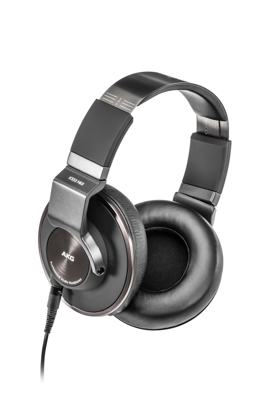 AKG Pro Audio K553 MKII Over-Ear, geschlossene Rückseite, Faltbare Studio-Kopfhörer, Schwarz Ohrumsc