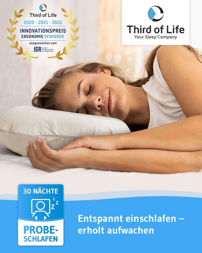 Kissenbezug Elfenbein-weiss Doppelpack, Perfekt für ACAMAR Seitenschläfer-Kissen, Baumwolle (Double