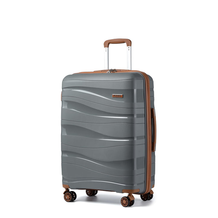 KONO Hartschalenkoffer Gross Leicht Koffer Trolley Reisekoffer mit 4 Rollen und TSA Schloss, 75x52x3