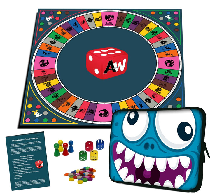 Alleswisser - Das Brettspiel, interaktives Quiz-, Wissens- und Familienspiel mit App für iOS und And