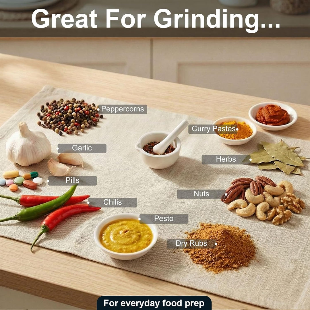 2 Sets Mörser mit Stössel, 60ml kleiner Mörser Zum Gewürze, Kräuter, Knoblauch, Nüssen, Für Küche un