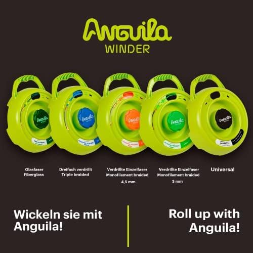 Anguila Max| Winder| Universalhaspel | Verdrillte Polyester-Einzelfaser | Farbe grün | Durchmesser 3