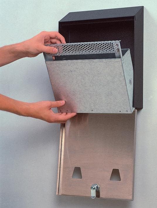 Rubbermaid Commercial Products FGR1012EBK Smokers Station, Schwarz, Schwarz