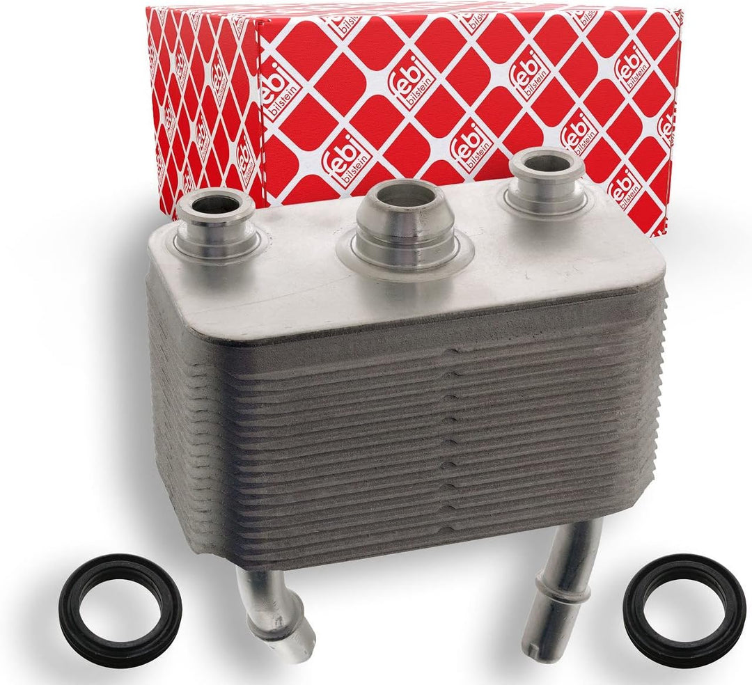 febi bilstein 100127 Ölkühler für Automatikgetriebe, mit Dichtringen , 1 Stück
