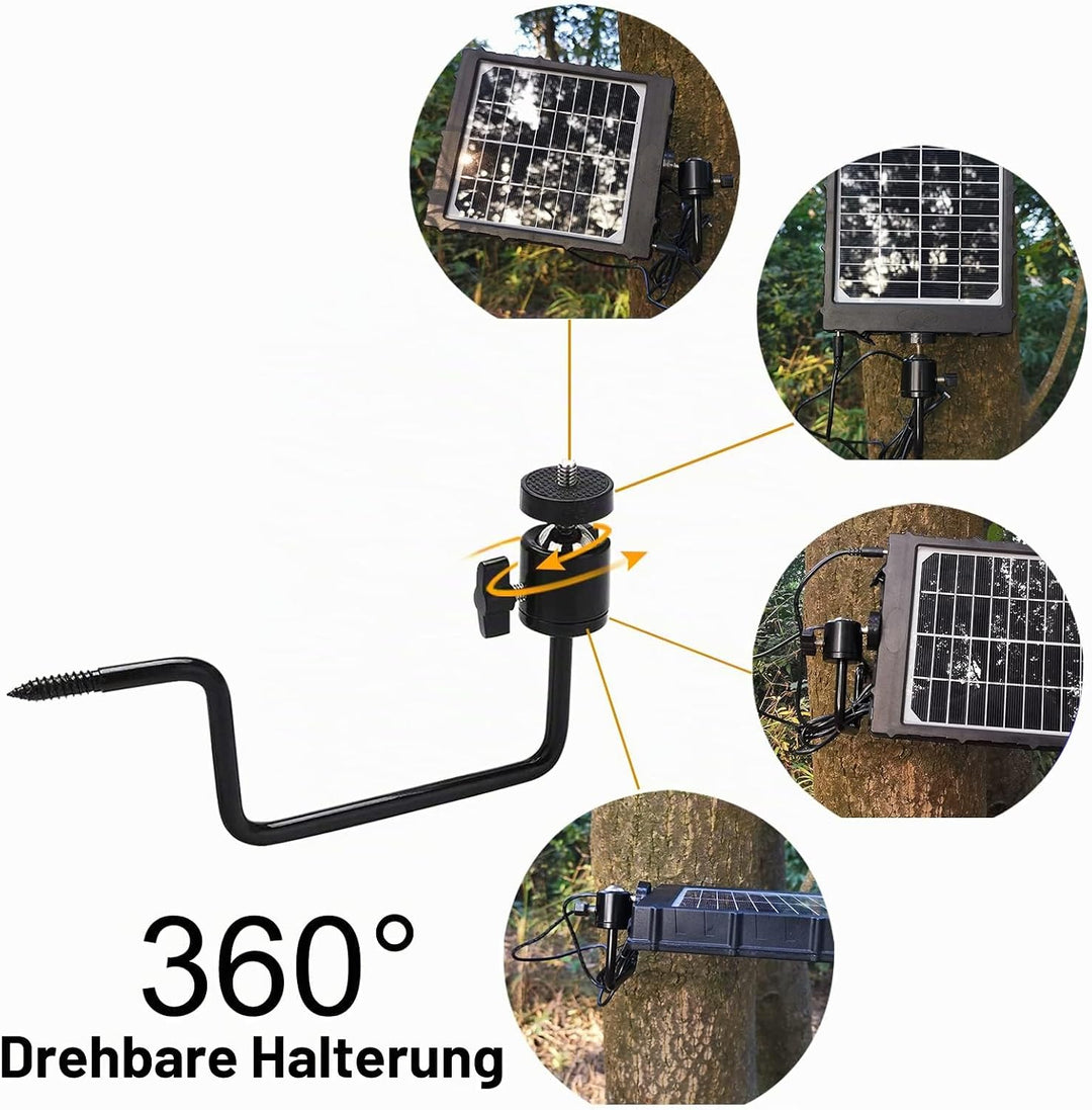 Folgtek 2-TLG. Wildkamera Halterung, Haltbare Baumhalterung Baumspiess 360° Verstellbar Universal Ge