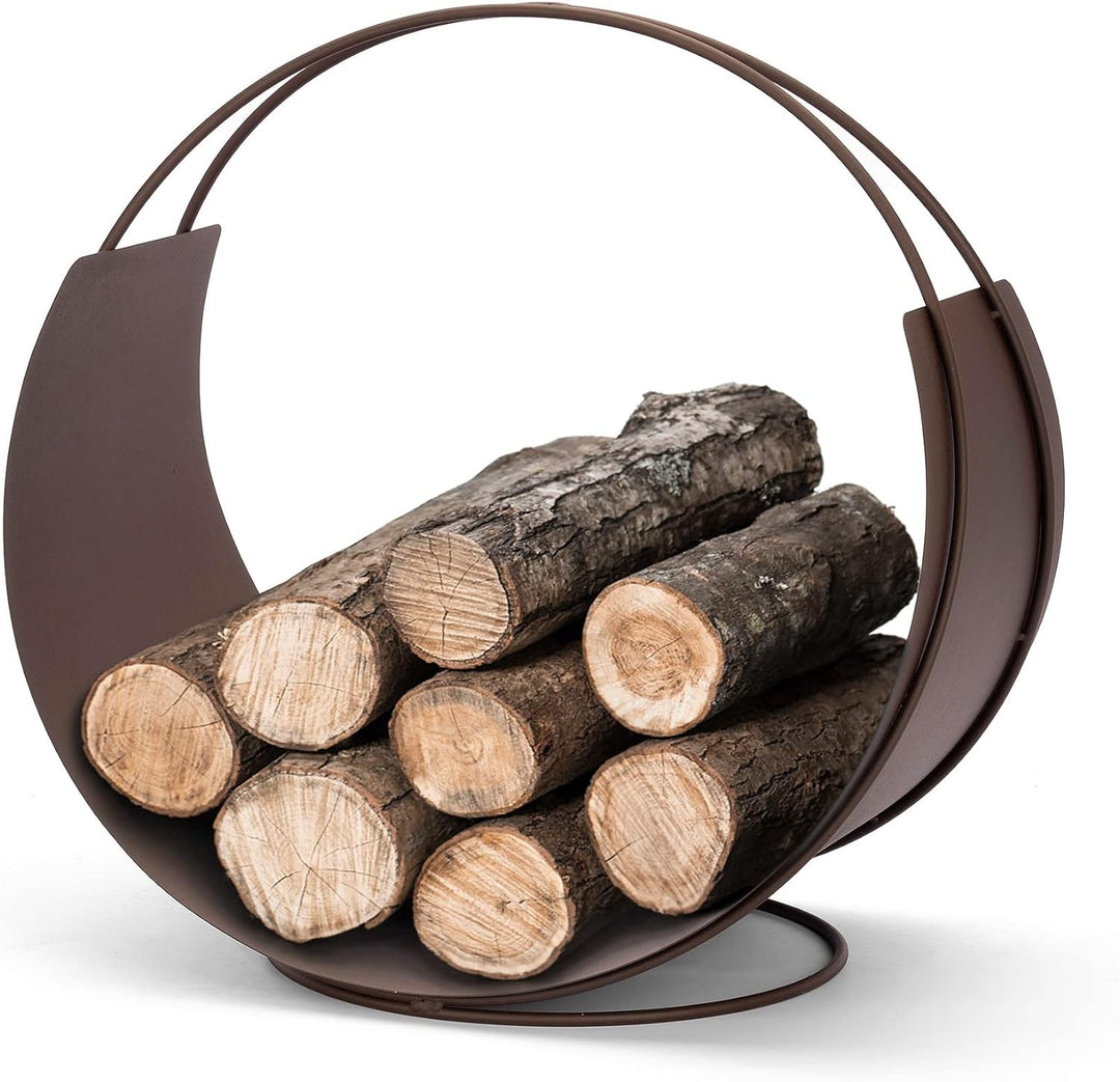 VASNER Situro S1/S2 Holzkorb, Kaminholzkorb Metall rund modern, praktische Brennholz Aufbewahrung, F
