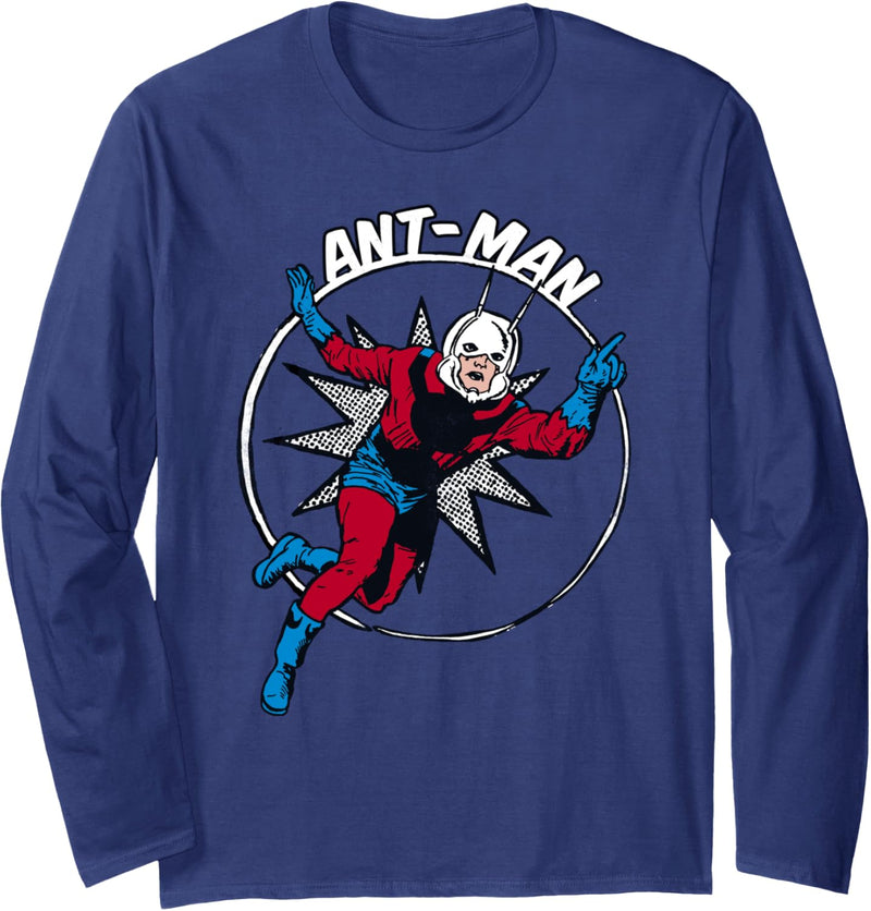 Marvel Ant-Man Pop Art Comic Portrait Langarmshirt