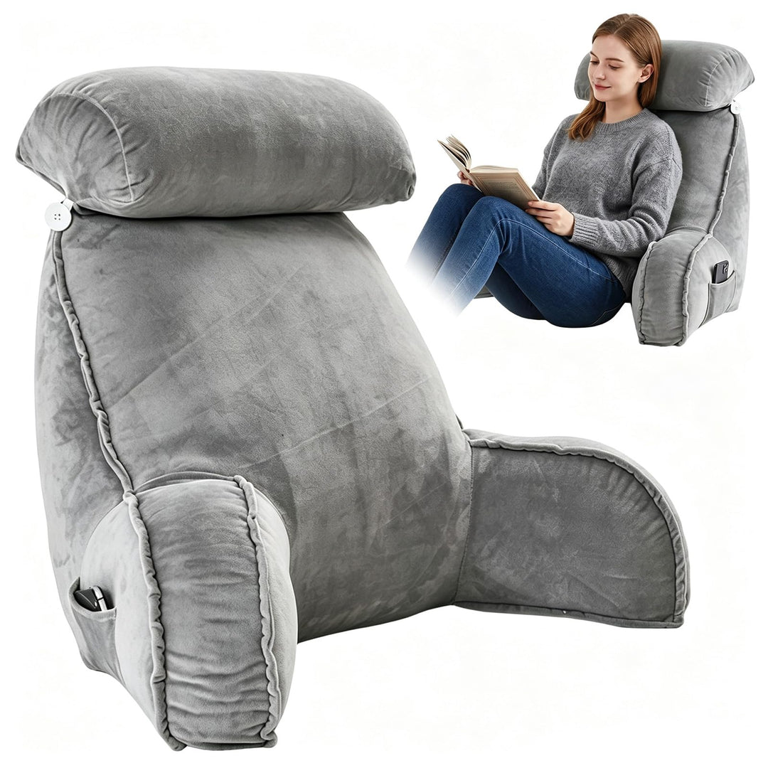 CEWROM Lesekissen für Bett Und Sofa, Lesekissen mit RüCkenlehne für Erwachsene, Reading Pillow aus M