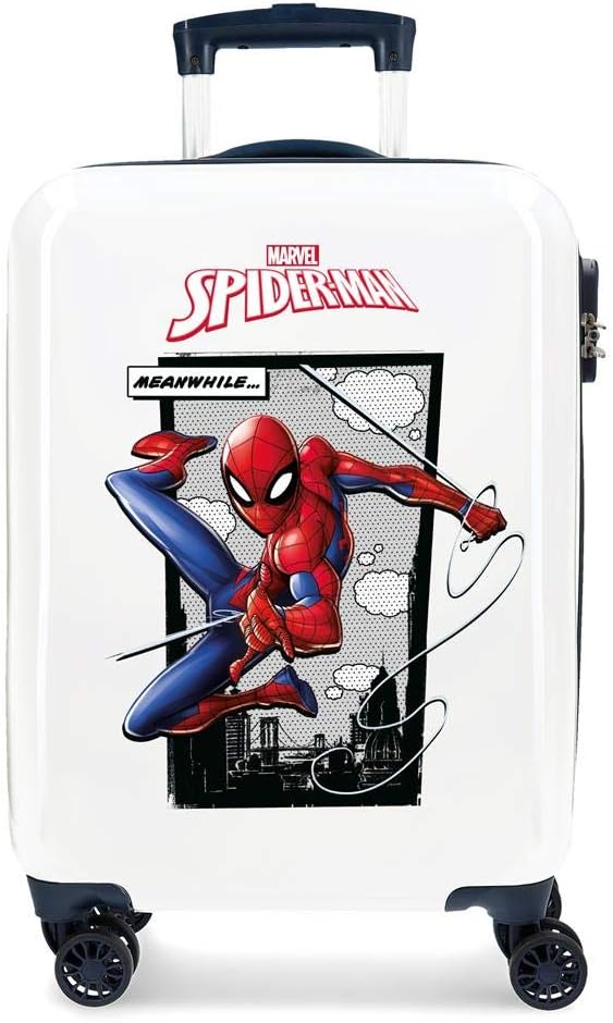 Marvel Spiderman Action Kabinenkoffer Blau 37x55x20 cms Hartschalen ABS Kombinationsschloss 34L 2,6K