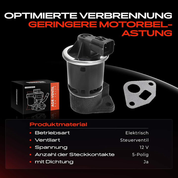 Frankberg AGR-Ventil Kompatibel mit Lacetti J200 Rezzo Grossraumlimousine U100 Nubira KLAN Rezzo KLA