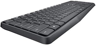 Logitech MK235 RF Wireless QWERTZ Schweiz Schwarz - Tastaturen (Standard, Kabellos, RF Wireless, QWE