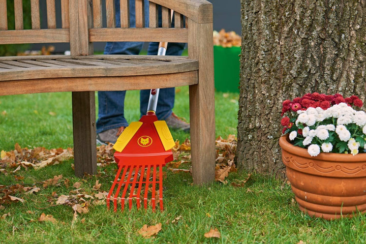 WOLF Garten 4-in-1-Laubrechen, 49x28.5x14 cm, Rot Single, Single