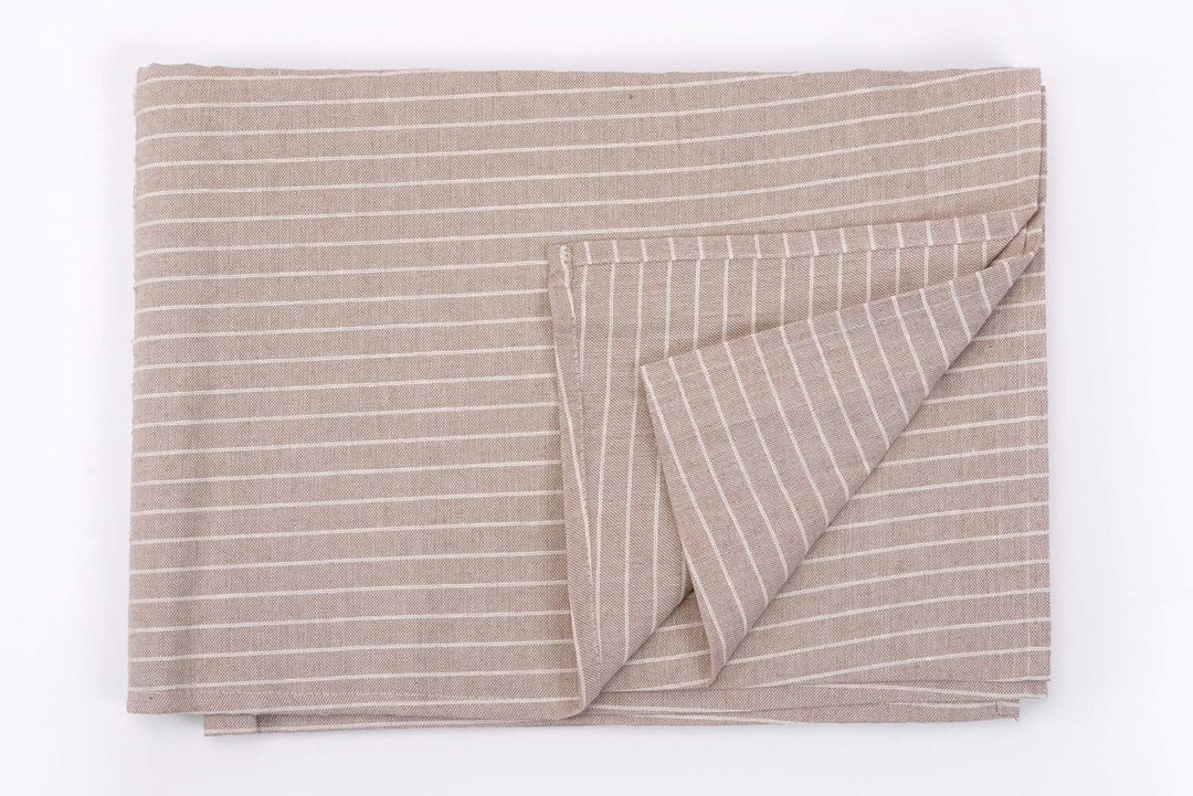 HomeLife - Sofabezug für 2-Sitzer-Sofa, elegant, gestreift, Bezug aus Baumwolle für Sofa, Schutz vor