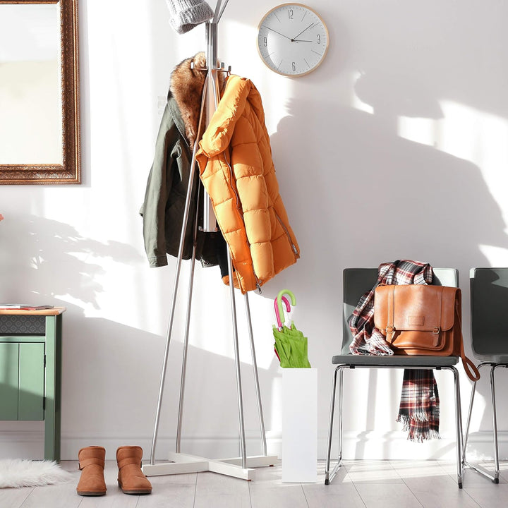 Relaxdays Regenschirmständer XL, rechteckiger Schirmständer f. Regenschirme &amp; Gehstöcke, Stahl, 48 x