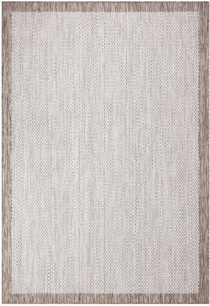 carpet city Outdoor-Teppich Wetterfest Balkon Terrassen - Beige in 160x230 cm - Deko Teppiche Aussen
