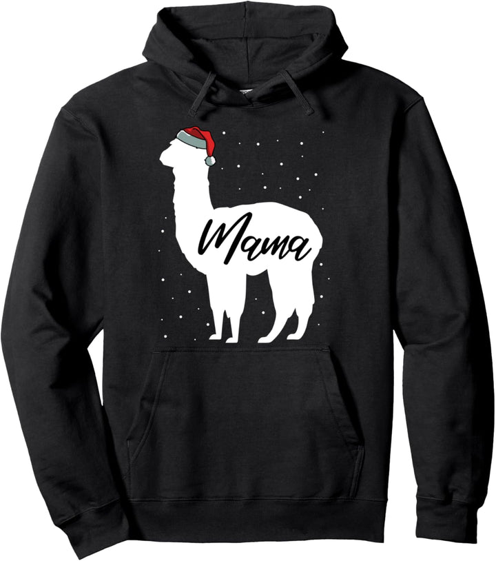 Mama Llama Familien-Schlafanzug mit passendem Weihnachtspyjama X-mas Mom-my Pullover Hoodie