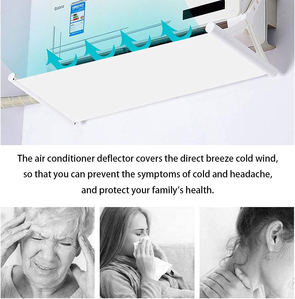 DOOGDOOG AIRE Acondicionado Deflector de AIRE Acondicionado einziehbar Deflexón de 180 Grad