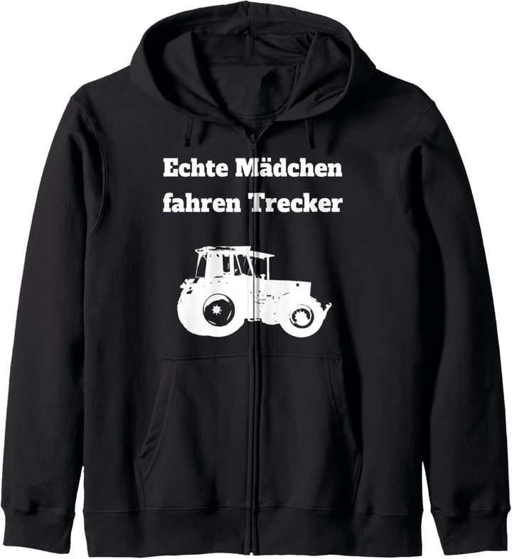Landwirtin Trecker Traktor Mädchen Landwirtschaft Geschenk Kapuzenjacke