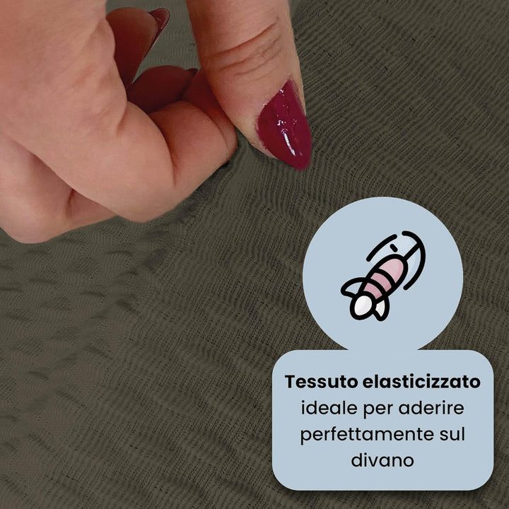 Sogni e capricci “Fashionable” Sofa Abdeckung, Turteltaube, 2 Plätze Turteltaube 2 Plätze, Turteltau