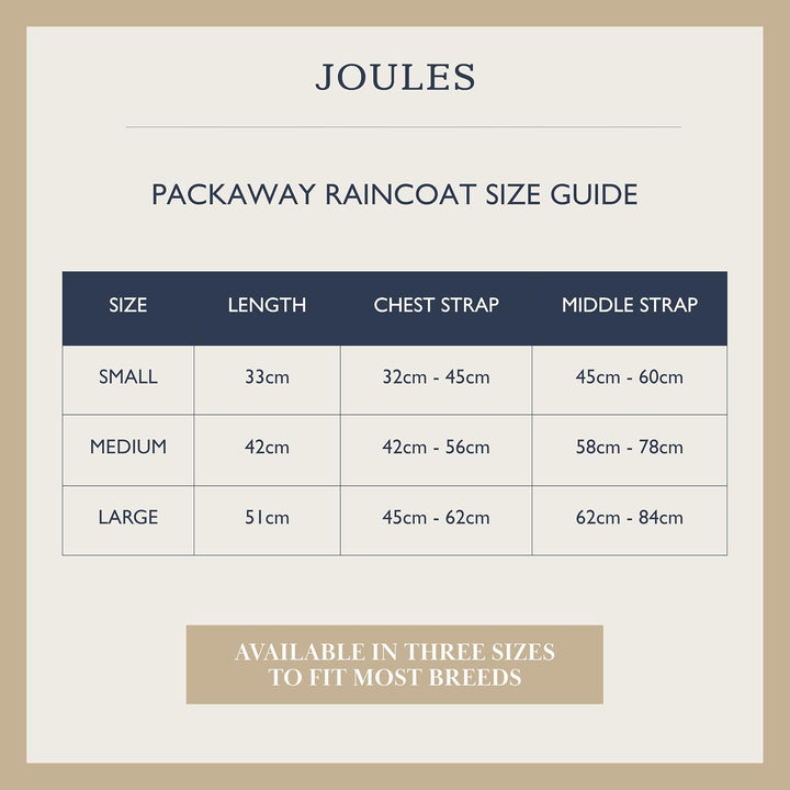 Rosewood x Joules Blackwatch Check Packaway Hundejacke, Grösse S, leicht, wasserabweisend, mit Kapuz