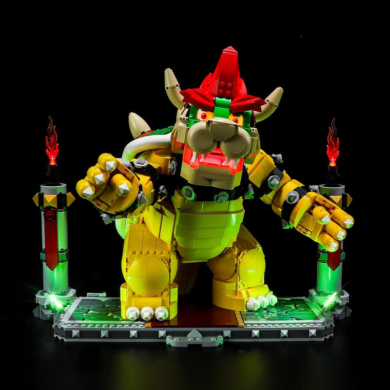 BRIKSMAX 71411 Led Licht für Lego Der mächtige Bowser - Compatible with Lego Super Mario Bausteinen