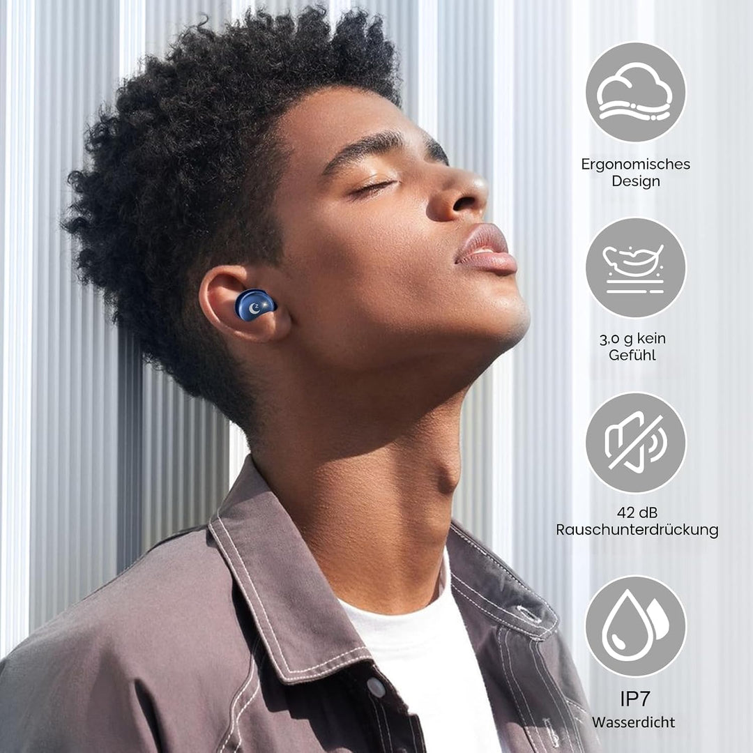 VEKJ Bluetooth Kopfhörer, Mini 48 Std Schlafkopfhörer Bluetooth 5.4 mit Touchscreen, 2026 Neue in Ea
