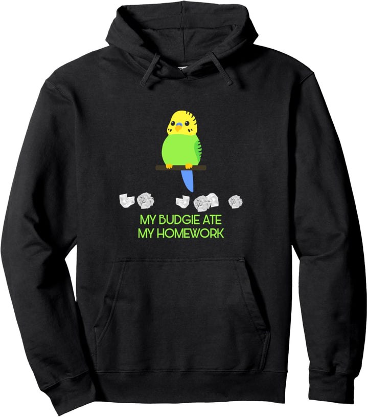 Mein Wellensittich hat meine Hausaufgaben gegessen lustiger Pullover Hoodie