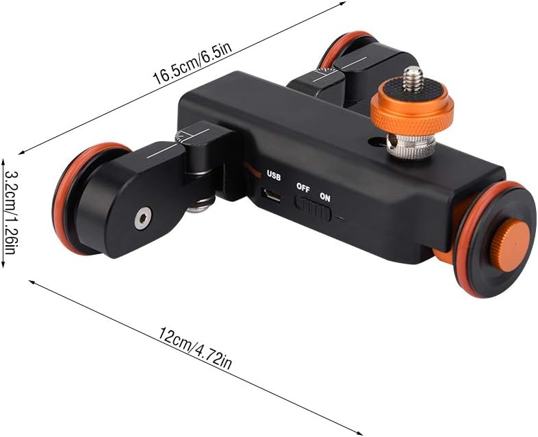 Tosuny YELANGU Kamera Transportwagen mit Fernbedienung motorisierter Kameraschieber kompatibel mit D